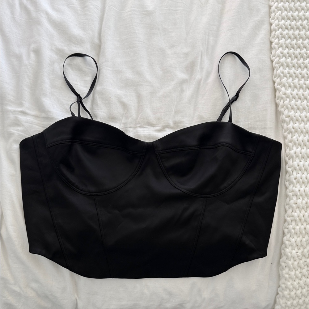 Black Bustier Top